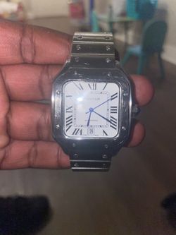 Cartier Santos stainless steel