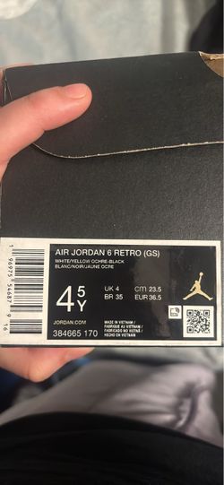 Air Jordan 6 kids 4/5 y