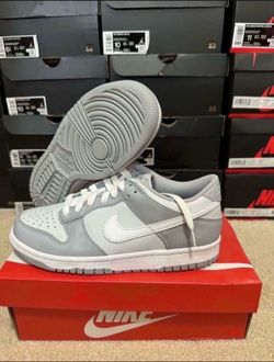 Nike Dunk Low Two Tone Gray DH9765-001 Size 7Y/8.5 Womens Brand New