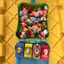 Peppa Pig Toys (Bus, House, Bakery, And Well Over 20 Figurines) 
