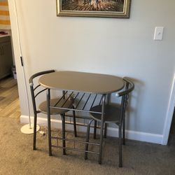 bistro table with chairs 