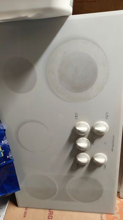 36 inch White ceramic glass electric cooktop from Electrolux Frigidaire