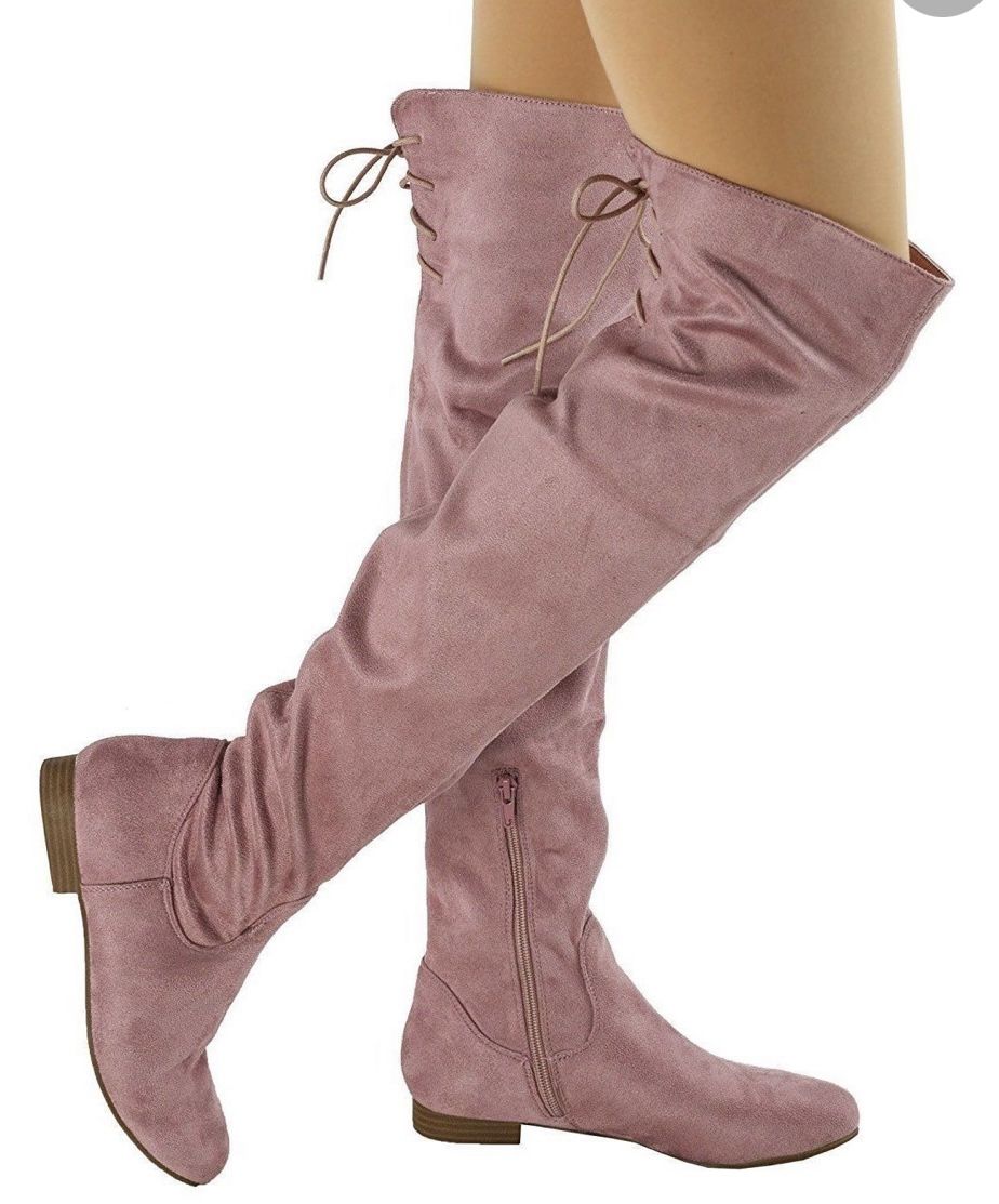 Boots Long Nude Pink
