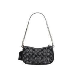 Coach Swinger 20 Bag With Chain Crystal Signature Jacquard
