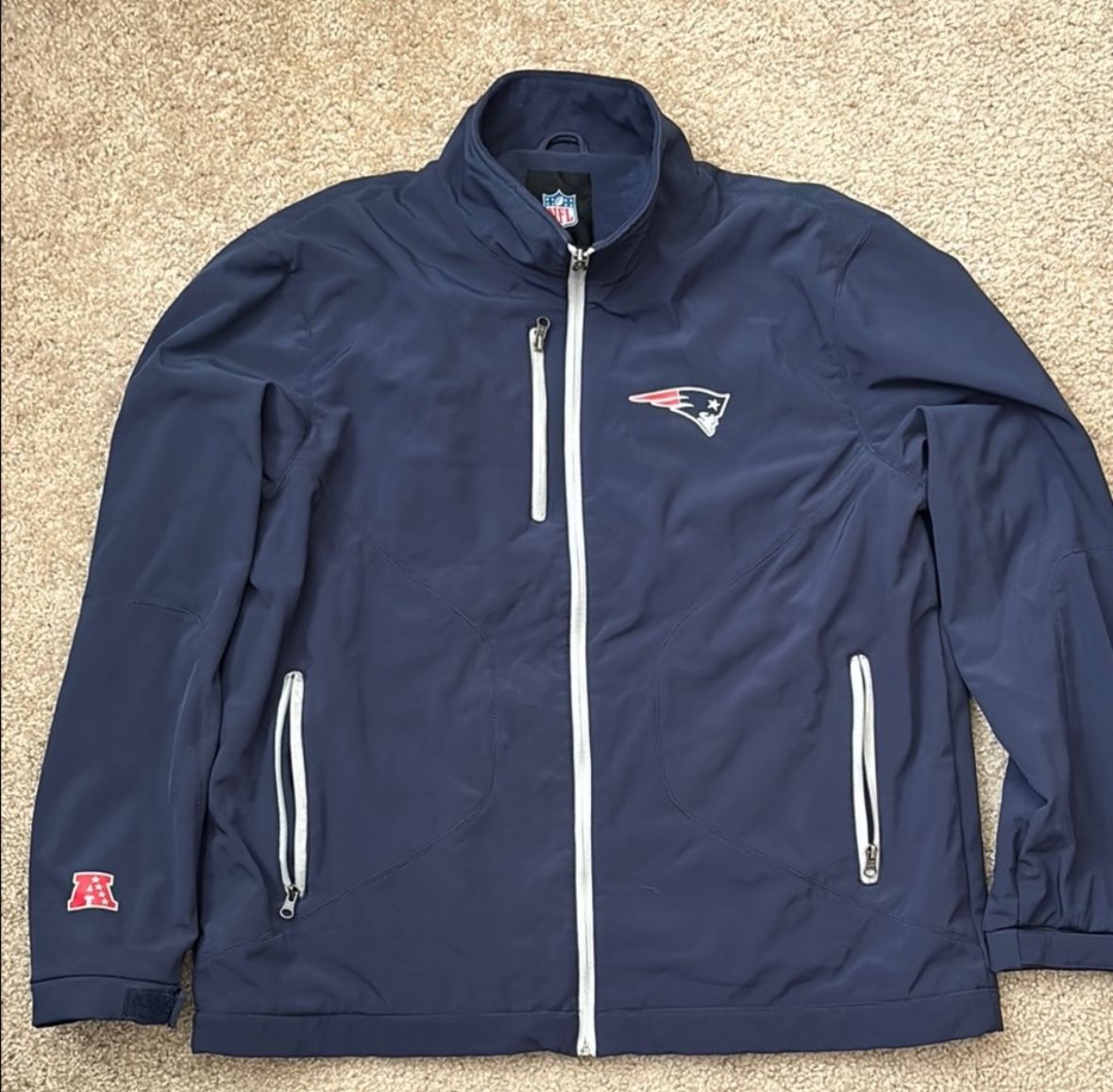 Navy Blue Patriots Jacket