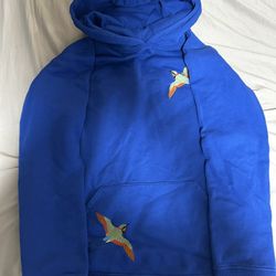 Axel Arigato Blue Embroidered “Bee Bird” Hoodie