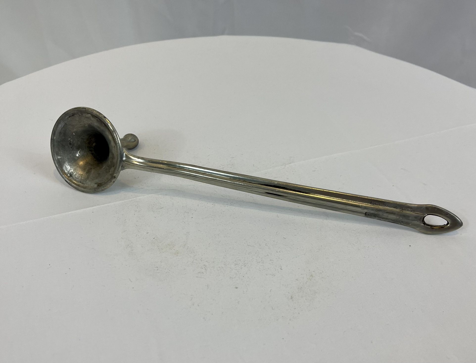 Royal Holland Vintage Pewter Candle Snuffer Made In Portugal Daalderop 10 In