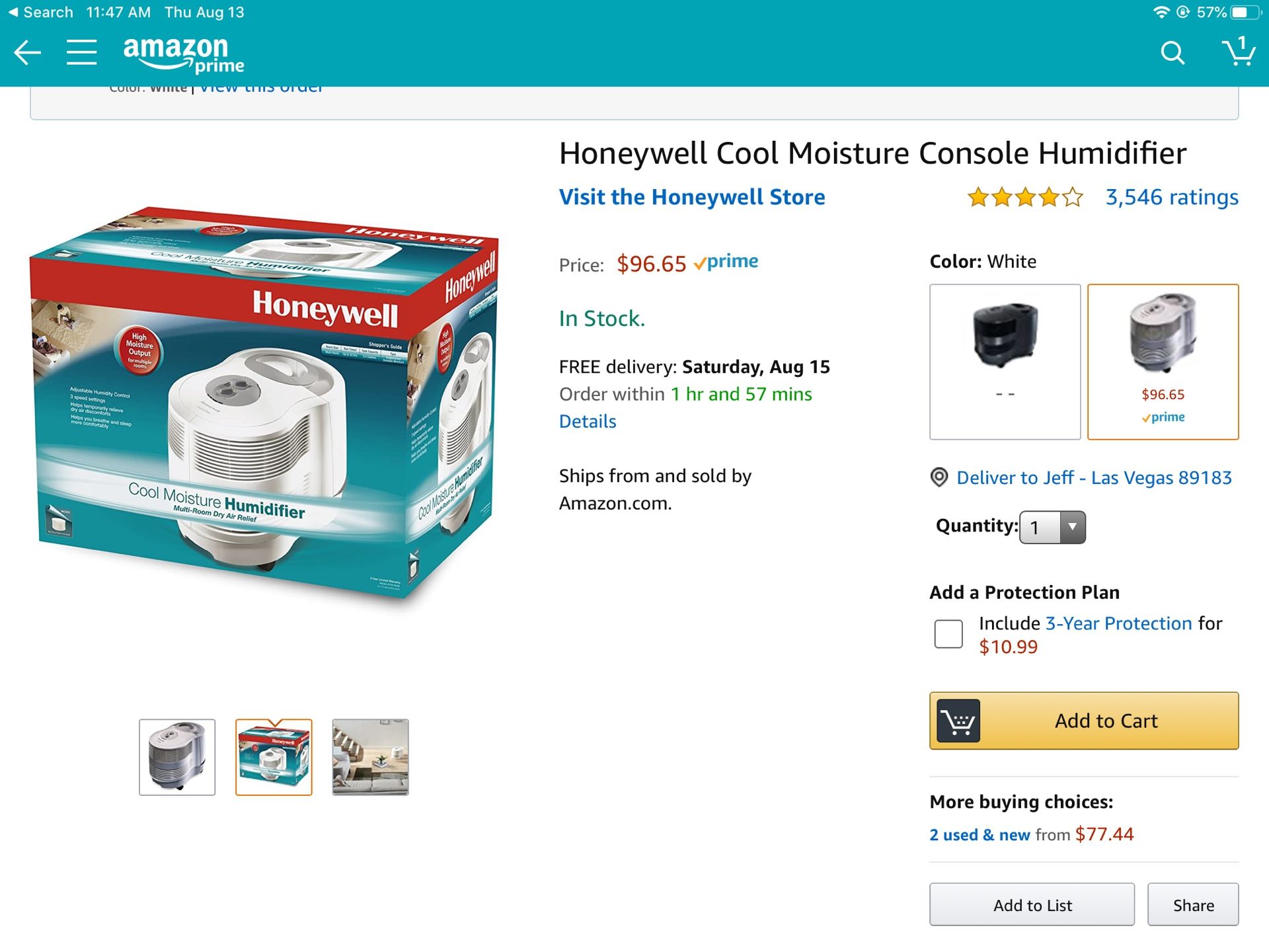 Honeywell humidifier brand new no box