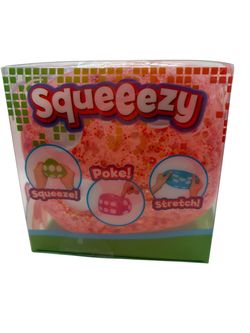 Squeeezy Squeeze Toy Jumbo Dice Squishy Pink NEW