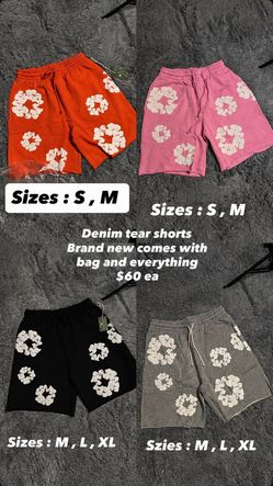 Denim tear shorts