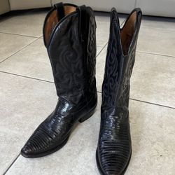 Stella botas  Tegu Lizard Skin Cowboy Boots, Size 10D