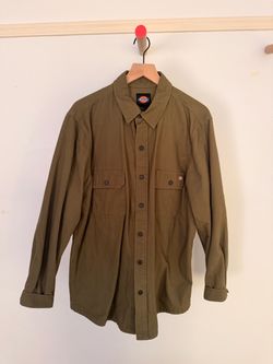 Dickies Olive Green Long Sleeve Work Shirt