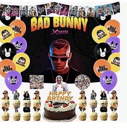 Bad Bunny Birthday Decorations (new)