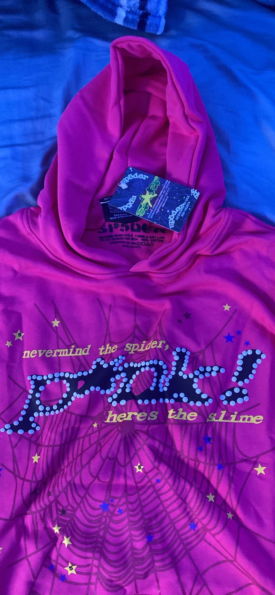 Pink Spider Hoodie Pink