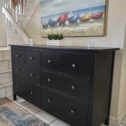 ESPRESSO SOLID PINE WOOD DRESSER 8 DRAWERS DELIVERY AVAILABLE 