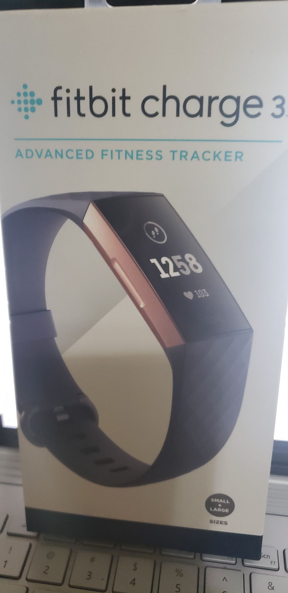 Fitbit charge 3 rose gold aluminum Smart watch/ fitness