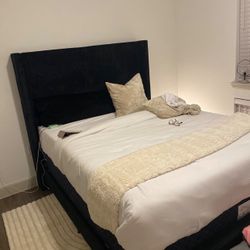 TALL Queen Black Bed Frame