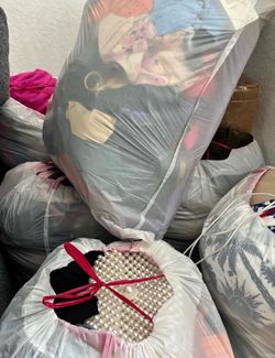 Bag of clothes and accessories 15$ each bag!!! Need gone today