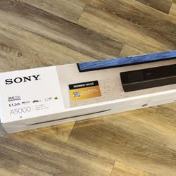 Sony (HT-A5000) - Premium Home Theater Soundbar – Dolby Atmos, DTS:X, 8K HDR, Hi-Res Audio & 360 Spatial Sound