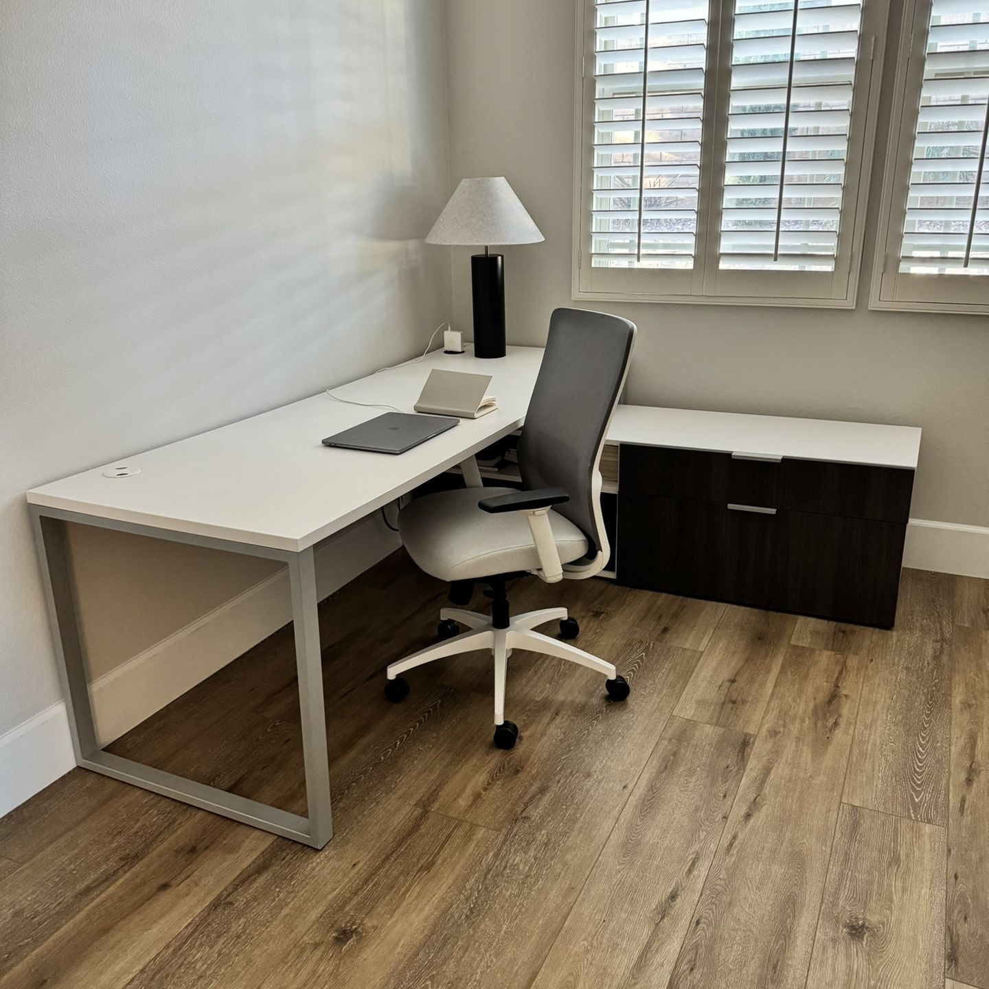 Home Office Desk/Chair/Storage Cabinet