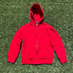 Ralph Lauren red zip up hoodie Kids