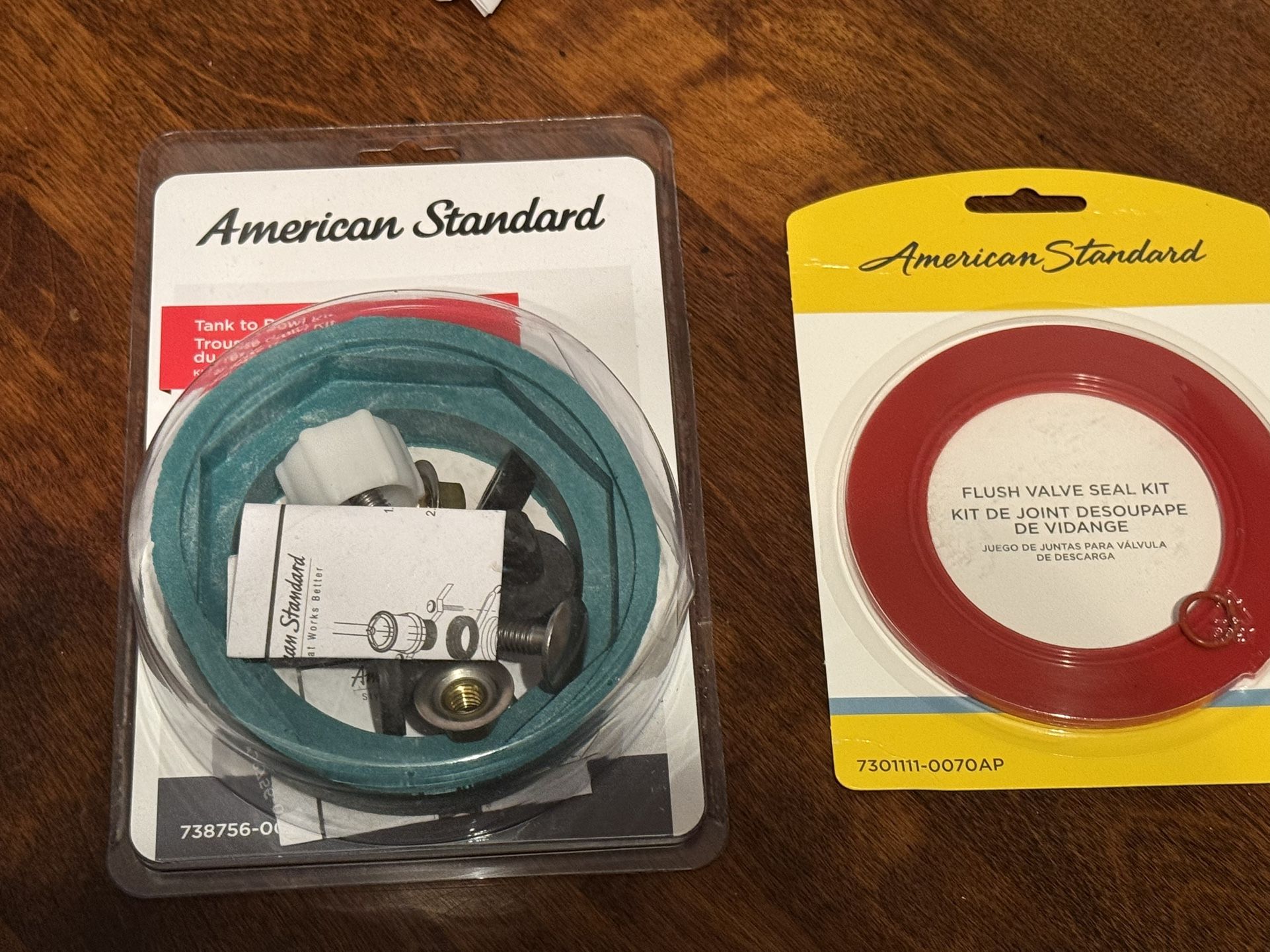 American standard toilet bowl 2 item set