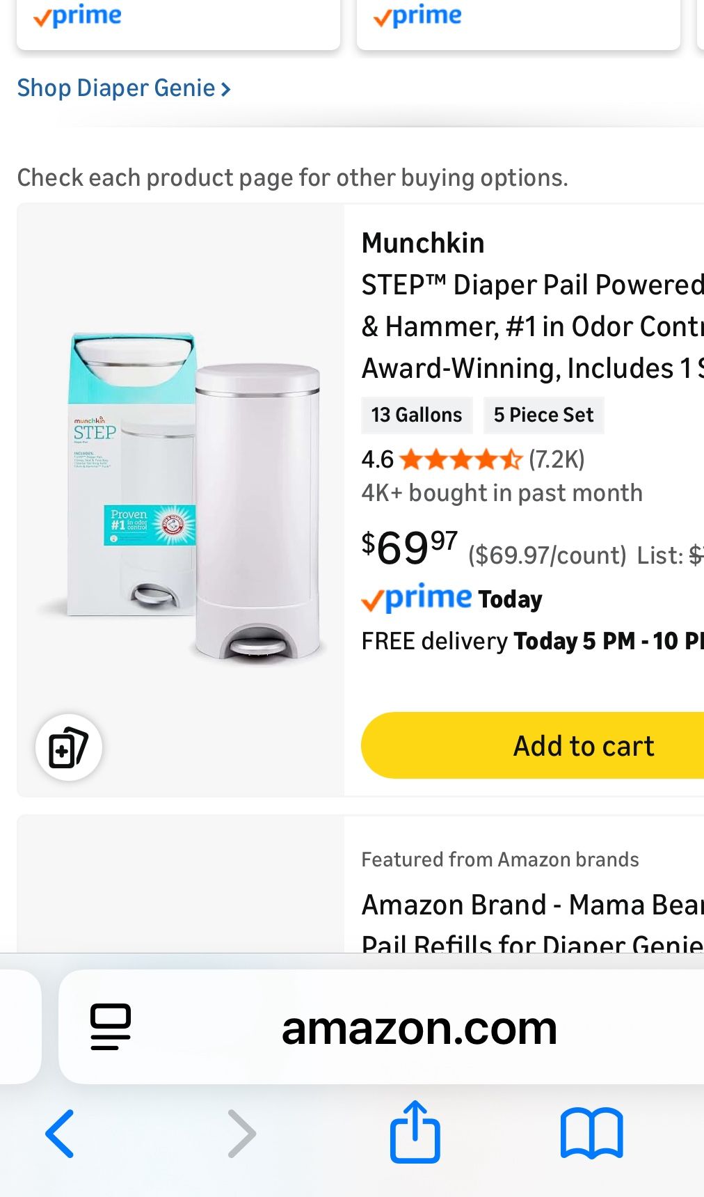 Munchkin Diaper Pail