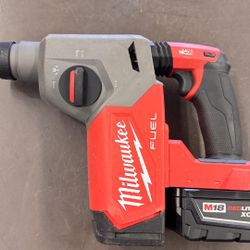 Milwaukee 2912-20 M18 fuel 18v 1” SDS plus brushless rotary hammer w XC5.0 batt no trades pick Tacoma