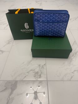 Goyard Blue handbag pouch
