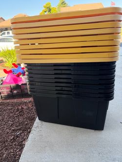 Plastic Storage Tote Bins