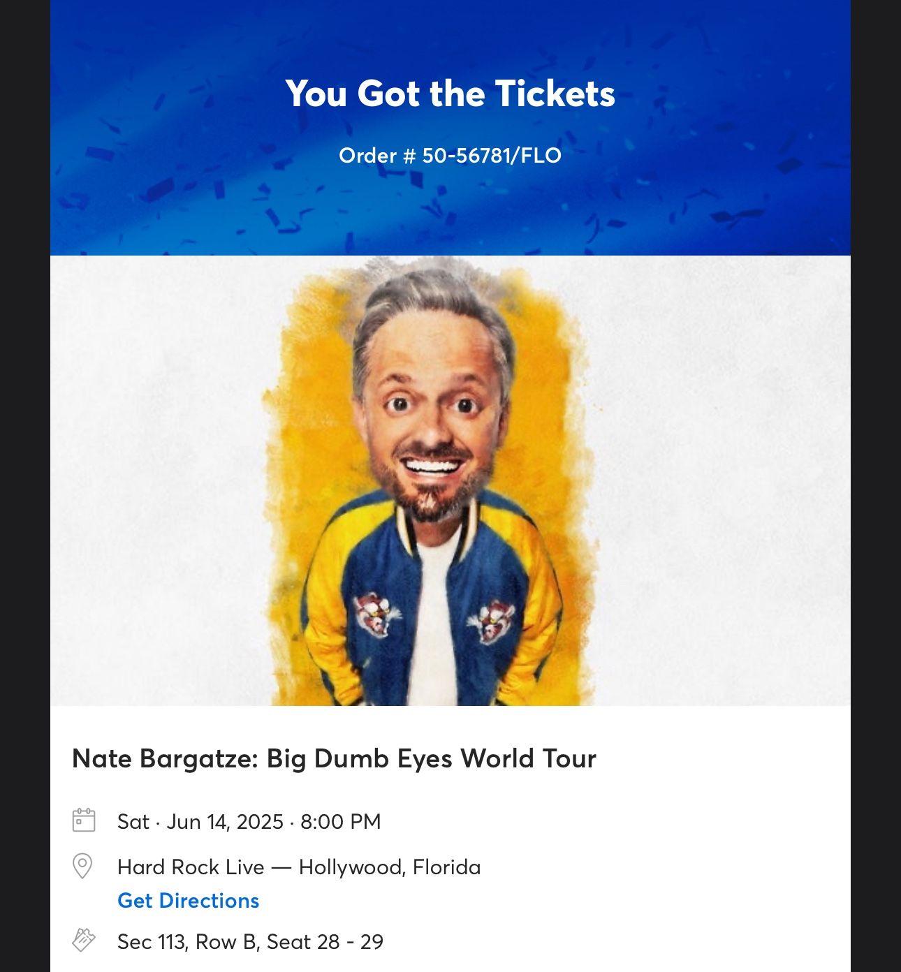 Nate Bargatze. Saturday, June 14, 8 Pm.