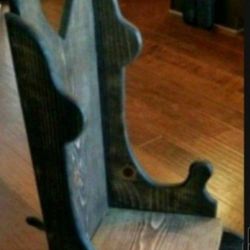 Antique Child's Rocking Chair  With A Heart In The Head Portion Of The Chair