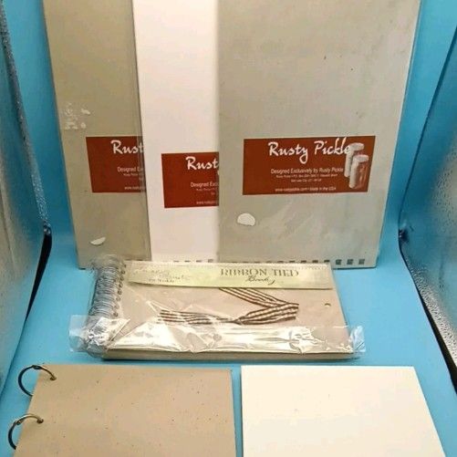 Chipboard Photo Albums Memory Books & Pages Lot Of 6 Scrapbook Craft New