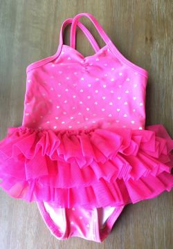 Bathing Suit PINK 12mths