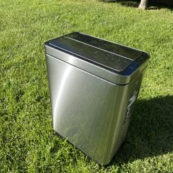 45 Liter / 11.9 Gallon Touchless Rectangular Motion Sensor Trash Can, Brushed Stainless Steel Finish Kitchen Trash Can Garbage Can 