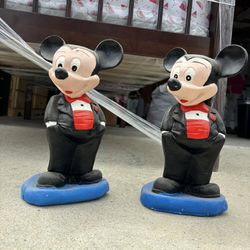 2 Mickey (piggy banks) Ceramic