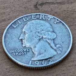 1962 Silver Quarter D Mint Mark