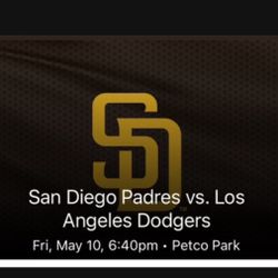 Padres Vs Dodgers 1 Tix $80