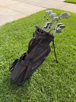 GOLF SET Women’s Wilson Pro Staff 1 3 5 7 Woods 4-PW Irons Putter Cobra Bag  + Balls & Tees