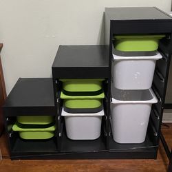Shelving With Containers