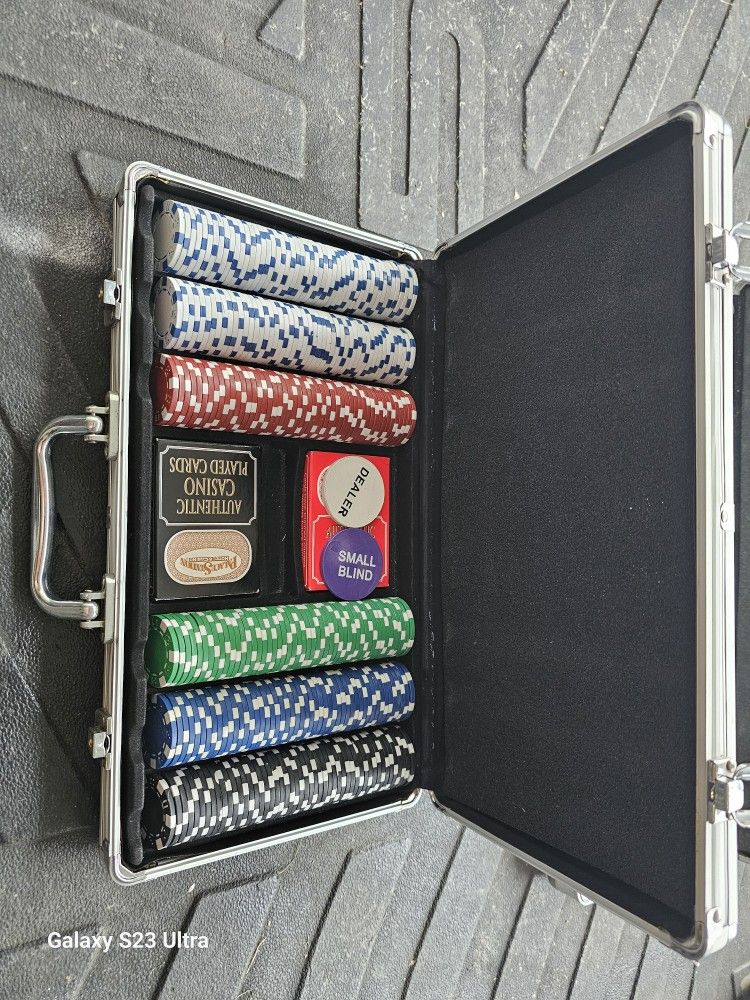 Poker Chips And Card Set