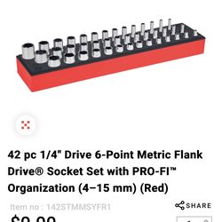 1/4 in snap on foam socket set