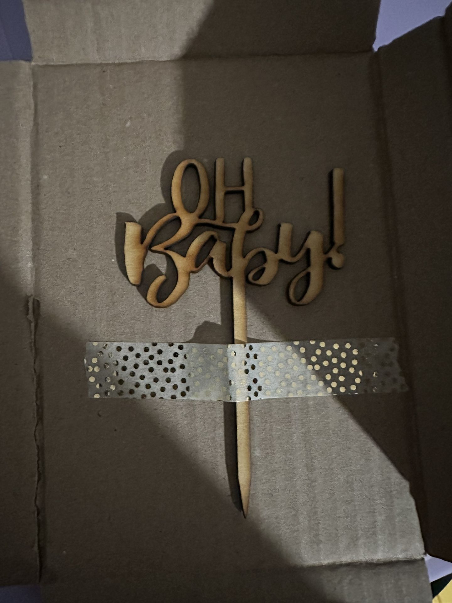 “oh Baby” Cake Topper