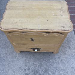 Two Wood Nightstands (For Repair)