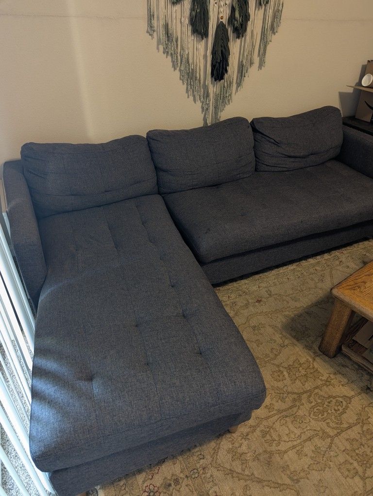Small Gray Couch With Chaise