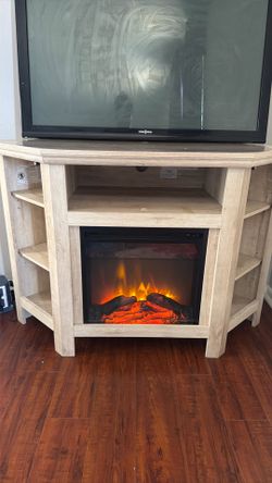 Walker Edison Farmhouse Electric Fireplace TV Stand – Fits 55” TV – $225 OBO
