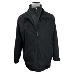 Weatherproof Men's Black & Grey Lined Jacket Pockets No Hood Size XL
