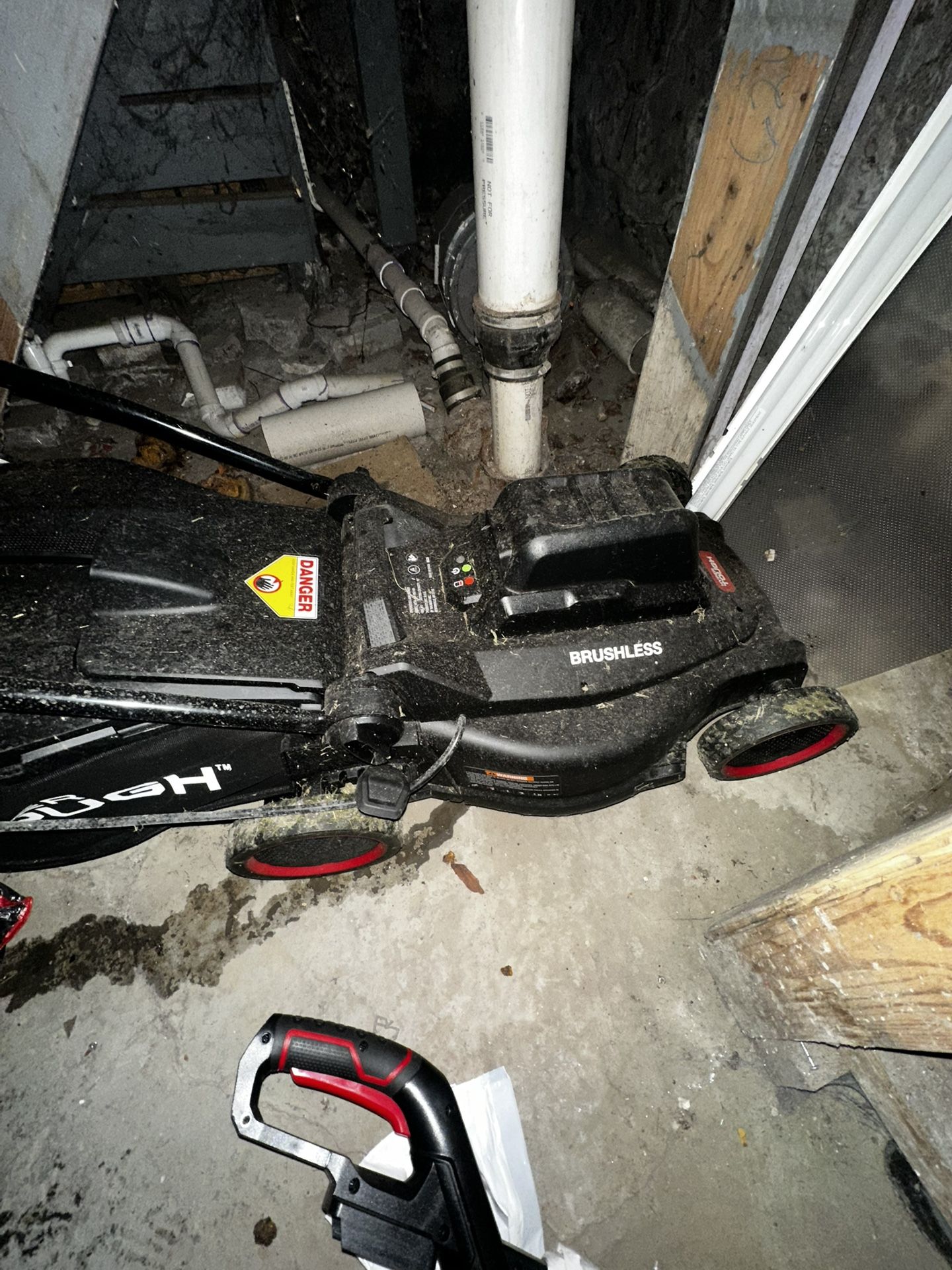 Electric Lawnmower With Leaf Blower And Weed Trimmer