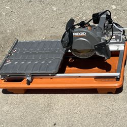 RIDGID SAW WET TILE.