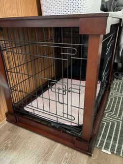 Two dog kennels